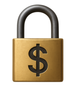 Lock With Dollar Icon